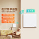 Chint wireless switch panel remote control switch smart switch wiring-free one-open dual-control set white
