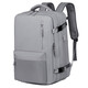 Business Rucksack Casual Temperament Herren Großkapazität Computerbeutel wasserdichte Studienbeutel Oxford Textil Travel Rucksack Gray