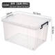 Yonghuan Transparent Storage Box Kleidung Sortierbox Küche Frischwachtbox mit RAD-Aufbewahrungsbox 897 Rad Storage Box 52*37,5*31