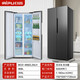 RIPU refrigerator double-door household cross-door four-door multi-door air-cooled frost-free large-capacity household refrigerator first-class energy efficiency electronic temperature control ultra-thin and embedded double-door 468 upgraded first-class energy efficiency slim embedded