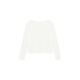 MeiYANG (MEIYANG) Jasmine Snow Sweater [White Moonlight 2] Half Hollow Long Sleeve Shirt Beibai M