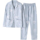 Fundener Mutter Pyjamas mittleren und mittleren Alters im Frühjahr und Herbst Pure Cotton Long Sleeves Große neue Heimkleidung Vollte Baumwolle Sommerset 9928 m Größe empfohlen 75-95jin [Jin entspricht 0,5 kg]