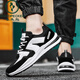 Padpecker Zapatos para hombres de gran tamaño Summer 45 zapatos para hombres 46 zapatos deportivos 47 zapatos casuales 47 más 48 zapatos de malla transpirable H9903 White and Blue Mesh 45