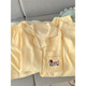 Arctic Velvet Dinkshund Dog Pyjamas for Women 2025 Nouveau été coton Pure Coton Gauze à manches courtes à trois pièces CARTIGAN Coton Silk Home Vêtements Yunduo Cotton-9902 # Star KT Cat Treece Set M [Suggestion 75-100Jin [Jin est égal à 0,5 kg]]]