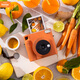 Fuji instax instant instant camera SQUARE SQ1 Ocher Orange official version (comes with a gift bag of colorful checkerboard accessories)