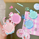 Hanoufei Magnetic Steel Ball Drawing Board Unzipping Magnetic Plate Keynchain suspendu les jouets et filles de Toys et Girls Offirent des cadeaux Katie Cat Katie