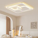 Xiaomi full spectrum bedroom lamp simple and atmospheric living room ceiling lamp dining chandelier lamp study lamp Zhongshan 20252025 new model 1W GD085-9902 medium length white 90*60CM three