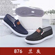 COLORFUL GEMS2025 old Beijing cloth shoes men canvas casual sports shoes student denim shoes 878 39 -44 blue
