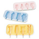 Kitchen juicy ice cream mold food grade silicone homemade popsicle ice cream ice cream children cartoon cheese stick model fruit yellow 1047