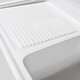 
JOMOO 2025 new balcony quartz stone washing basin drum washing machine cabinet integrated basin laundry sink with washboard 13565 left basin