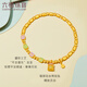 Liufu Jewelry Fuman Heirloom Foot Jin Ping Un brazalete de oro artesanal de color xile con cuerda B01G0001DS 10.16 gramos (incluido el costo de mano de obra 1412 yuan)