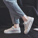 Human-born women's shoes 2024 new mesh breathable board shoes for women summer thick-soled canvas shoes for women small white shoes mesh shoes white 38 standard code
