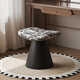 Yete Rotating Makeup Stool Mid-Autumn Style New Style Girls Home Dressing Stool High-end Bedroom Small Makeup Chair Premium Black Rotatable/Fellow Cushion/Black Iron Base
