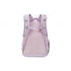 Das North Face Front -Logo bedruckte Nylon Schoolbag Rucksack Rucksack Männer und Frauen gleiche Stil Paare grau lila grauer Lilac