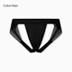 Calvin Klein CK underwear men's modern sexy black lace light and smooth hollow thong double thong UB1-Space Black S
