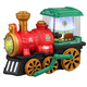 Children's Electric Steam Spray Train 1-3 Jahre alt 2 Jungen Licht Musik 4 frühe Bildung Baby Girl Toys Retro Spray Train (Green) Ladung Version