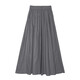 [Recommended for hot products] Dopamine Yamamoto women's summer high waist slimming ice silk draping casual wide-leg pants and skirts gray - regular model M Recommended weight 101-125 Jin [Jin equals 0.5 kg]