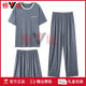 Yalu Cool-Sensing Pyjamas Herrenmodal Drei-teiliger Sommer 2025 Neuer Frühlings- und Herbst großer Herren-Hauskleidung mittlerer Alters 1697-3# 3xl [Vorgeschlagen 150-180jin [Jin gleich 0,5 kg]]]
