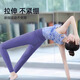 Shuangxiu New Chinese Yoga Wear for Women 2025 New Style Stunning American Style Tie-Dye Professional Pilates Sports Vest Fitness Suit Water Lily Purple Top Van Gogh Art M 100-110
