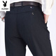 
Playboy (PLAYBOY) Spring and Autumn and Winter Thick Middle-aged Casual Pants Men's Pants Middle-aged and Elderly High-waist Loose Straight-Piece Father's Trousers Adding Fleece 16851 Thickened 28 (2.16 feet waist circumference) 80-89Jin[Jin equals 0.5 kg]