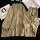 Pyjamas de coton en coton sensual Men de printemps cardigan à manches longues à manches longues à manches longues pour adolescents à manches longues K12401 Double longueur l suggèrent 100-130