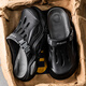 
Pilot Camel Sandals 2025 Summer New Men's Sports Outdoor Beach Hole Shoes Driver Anti-Slip-Fitness resistant Sandals Black [Snap Series 13561] 41-42
