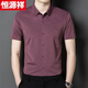 Hengyuanxiang Hochzeitskleid Vater tragen kurzärmelige Hemd Männer mittlere Schwiegervater Hochzeits Bankett Sommereis-Eis Silk-Hemd-Hemd 6623 Red M 165/90120jin [Jin gleich 0,5 kg]