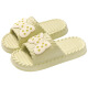 Dadong (dusto) cute outdoor sandals for women summer 2025 new home interior thick sole bathroom non-slip EVA couple sandals men deep purple [Bow shoe flower accessories] 36 -3735-36