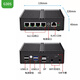 Double contrôle N5105 Version du ventilateur de refroidissement quad-core ROS ROS Soft Router Linux Host Industrial Control Computer Win11 Four Port réseau avec port série Double Affichage 4K Affichage 4G ENCLARDE 4G N100 8G Mémoire + 128G Solid State G31 Gray Fan Mode
