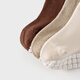 Tongtai (TONGTAI) baby socks spring and autumn newborn floor socks baby indoor non-slip toddler shoes wide mouth socks khaki 0-6 months