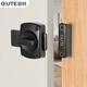 GUTE punch-free latch surface-mounted door latch door buckle hasp anti-theft door latch lock wooden door latch door latch black