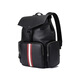 
BALLY Red Rice Stripe Cowhide Leather Textile Backpack Men's Black Black Basic Pack (Bake + Dust Bag)