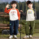 Paw Paw Team Li Dagong Children's Clothing Boys' Sports Pants Spring and Autumn Style Casual Work Pants for Children and Middle School Autumn Clothes Navy 120