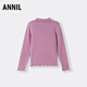 Annai children's clothing women's long-sleeved sweater 2025 autumn new style Art Pink 110