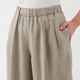 MUJI (MUJI) Style pour femmes, pantalon de version à largeur de chanvre, pantalon décontracté pour femmes, pantalon, pantalon large, 25 ans de style d'été, vêtements pour femmes, jaune clair (155/62a)