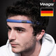 
Veago imported from Germany silicone sweat belt sports headband for men and women running, cycling fitness anti-sweat prevention and sweat sweat belt yu blue