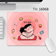 Ruqinlian cute cartoon weight loss series mouse pad small girls senior office computer e-sports desk pad anti-slip portable thickened edge worker office study pad can be customized 15912 I day three times 1 260mm*210mm*3mm