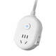 [JD Logistics] Pure Copper Plug-in Line Plug-In-Platine mit Kabel-Platine Multi-Loch-Haushalts-Elektrofahrzeugladungsverlängerung Kabel Studentenwohnheime Schleppschleppenschleppscheibenanlage Weißweite White-9-Loch-Hauptschalter Gesamtlänge 0,2 Meter