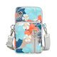 Prairie Carving Mobile Phone Bag Women's Crossbody Mini Small Bag Arm Bag Summer Cloth Mobile Phone Bag Vertical Hanging Neck Portable Wrist Coin Purse Tropical Style