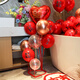 GUYES wedding room decoration and layout love balloon table floating creative wedding 520 lover stand bedroom wedding supplies collection B3890 Princess Please make a fortune