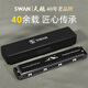 天鹅（SWAN）28孔复音口琴初学者入门学生专业演奏口琴C调黑色