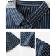 Sommer Eisseide Traaceless gestreiftes kurzärmeliges Hemd für Männer Daddy Anzug Business Casual Thin Style Trendy Anti-Falten-Hemd für Männer LZ717 Weiß 2xl [145-165Jin [Jin gleich 0,5 kg]]