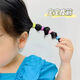 Children's hair rope, children's seamless hair ring, does not hurt hair, colorful hair rope, towel ring, high elasticity, girl's braid, children's small circle, black, 100 pieces