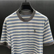 FR.YH.ZHLOMY VICTOR欧洲站顶奢夏季新品T恤NZN1396 条纹 XL 【130-150】