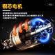 Jiang zhiaimodon secador manual de inducción completamente automática secador de mano baño comercial Teléfono móvil Selector de mano inteligente [Enviar pegamento para uñas gratis] 677 Tipo de calotes de un solo caliente blanco