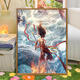 2025 new Nezha 2: The Demon Child's Naohai Digital Oil Painting DIY Ao Bing Hand-painted Filling and Coloring High-Precision Painting LL12127 40*50cm Thick solid wood inner frame + decorative outer frame