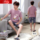 Langsha Men's Pyjamas Pure Coton Shorts Shorts d'été Nouveau style grande taille simple occasionnelle et peut être porté à l'extérieur pour les vêtements de vêtements pour la maison jeune et d'âge moyen 1283 # Nouveau style d'été L standard 160-173 / poids 115-135