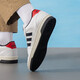 Adidas Chaussures masculines 2025 Été Nouvelles chaussures de sport confortables confortables en cuir bas-haut résistant aux petites chaussures blanches chaussures décontractées kk1283 39