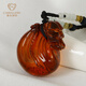 Jiale Amber Blood Amber Pendant Female Amber Carved Money Bag Pendant Authentic Orphan One Object One Picture Birthday Gift for Girlfriend