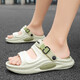 
Summer travel and driving casual dual-purpose slippers for men wearing flip-flops trendy and versatile beach sandals for men (AM) 25L5 Mint Green 42 Double size 42-43